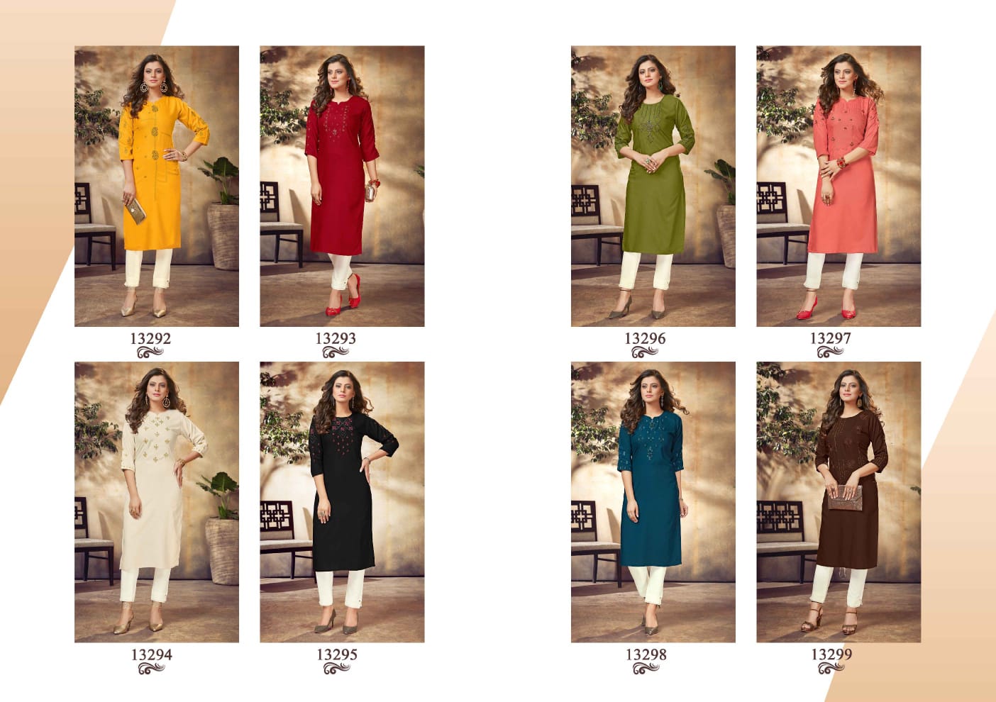 kalaroop by kajree adhira rayon elegant kurti catalog