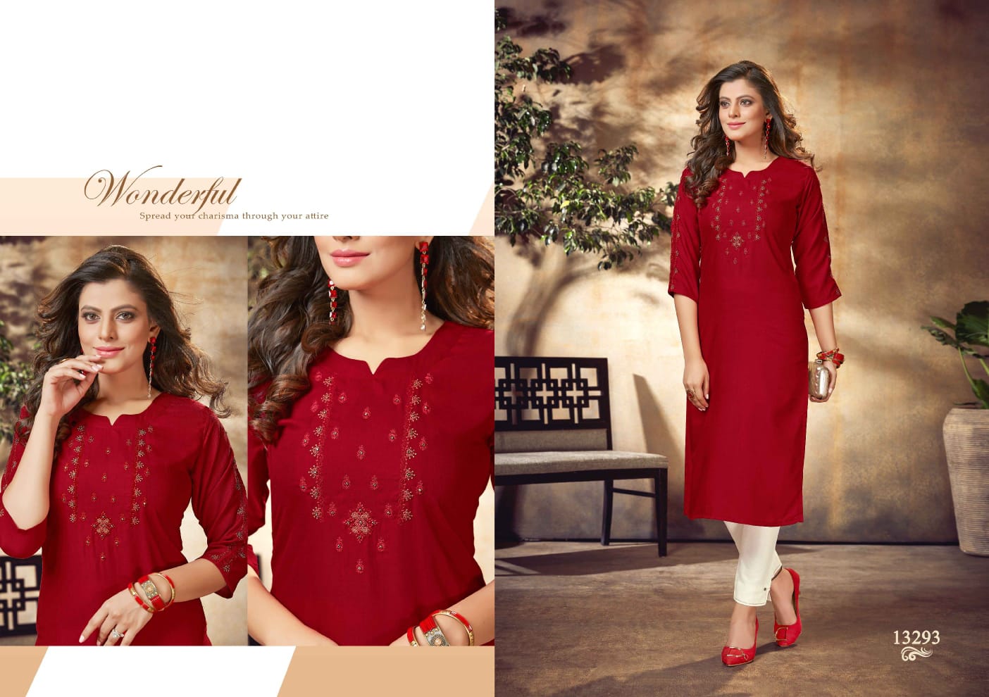 kalaroop by kajree adhira rayon elegant kurti catalog