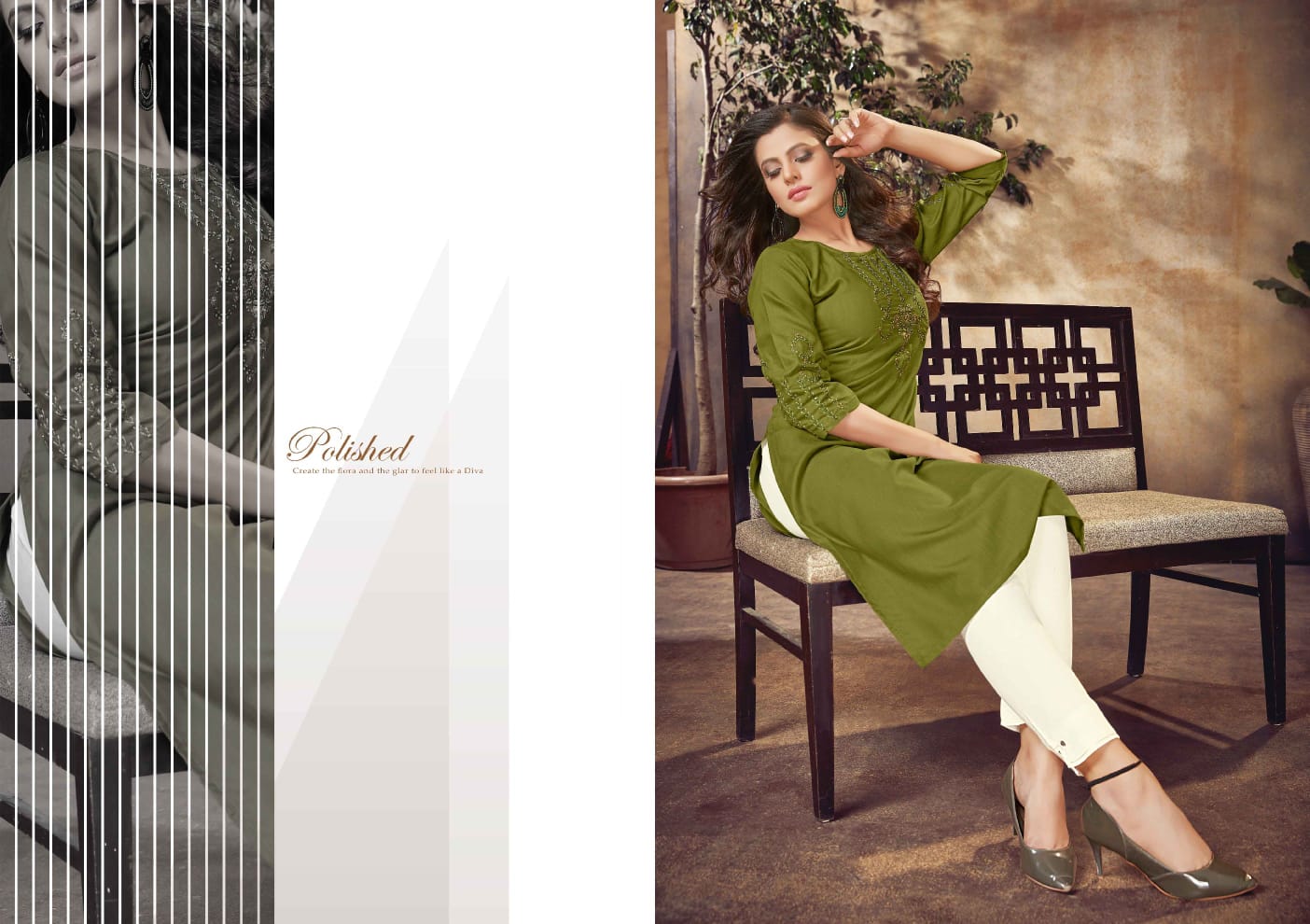 kalaroop by kajree adhira rayon elegant kurti catalog