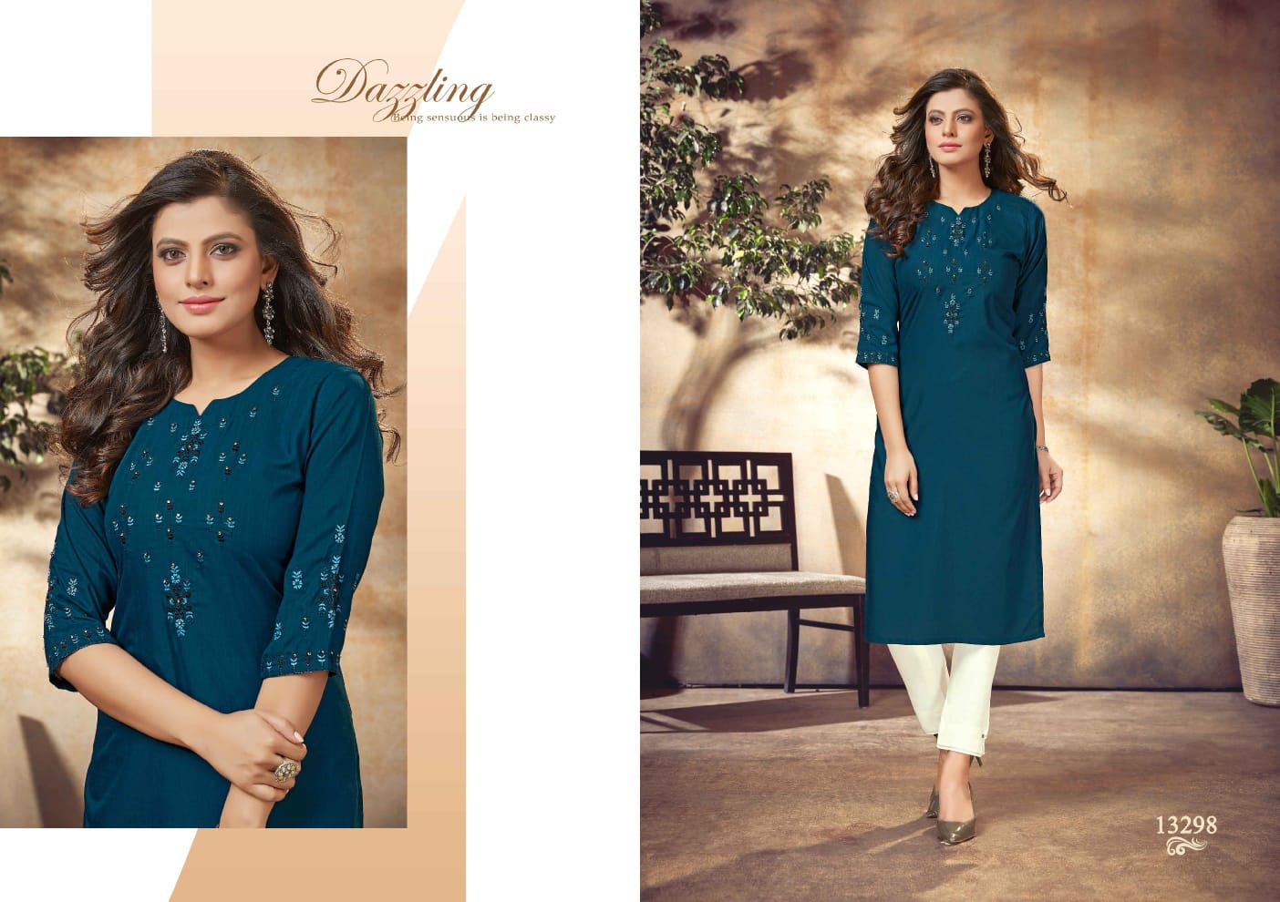 kalaroop by kajree adhira rayon elegant kurti catalog