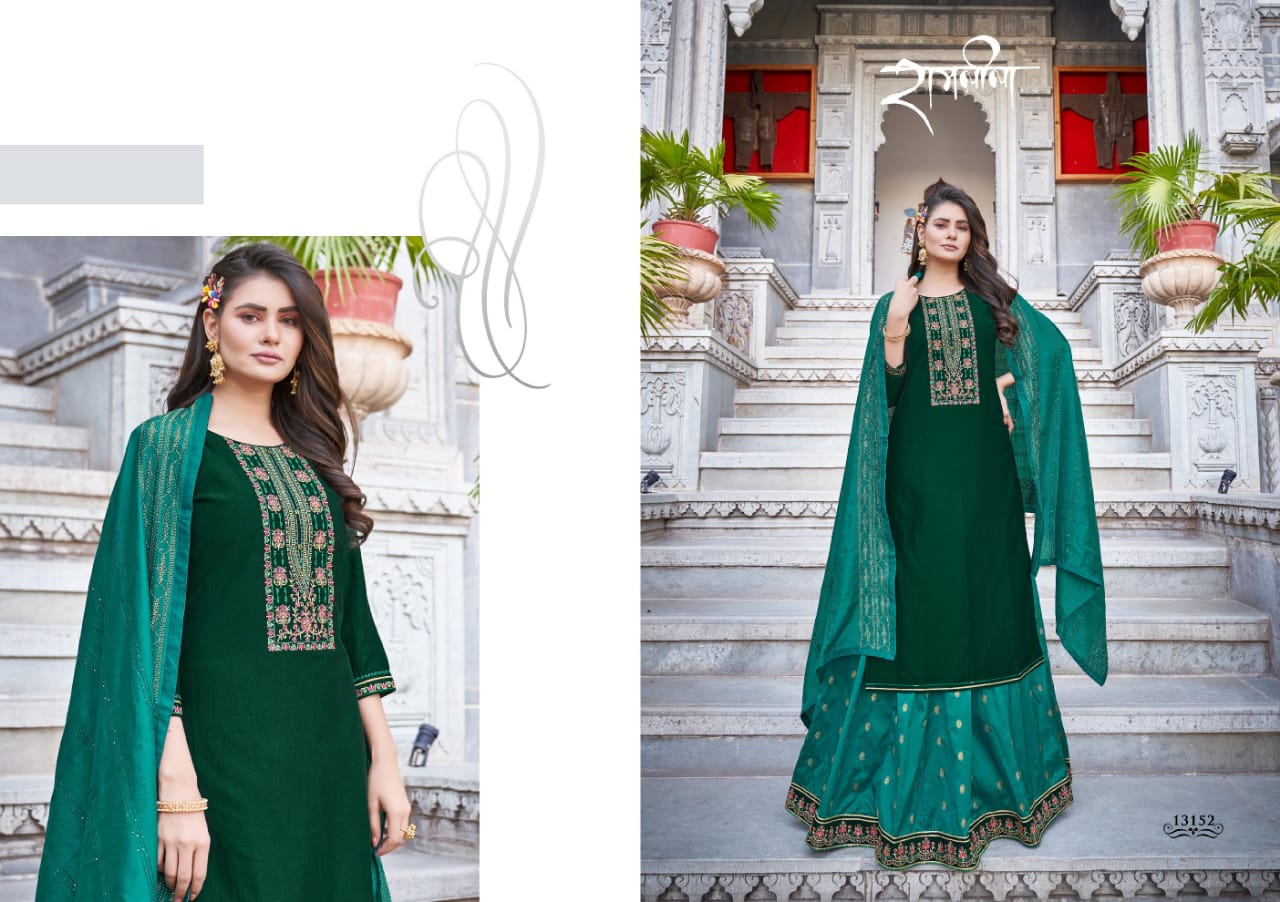 kalaroop by kajree carnival vol 4 silk astonishing top with lehenga and dupatta catalog