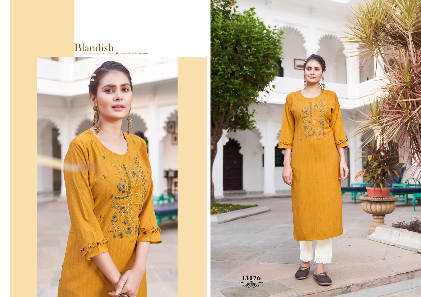 kalaroop by kajree lipton rayon decent embroidary look kurti catalog