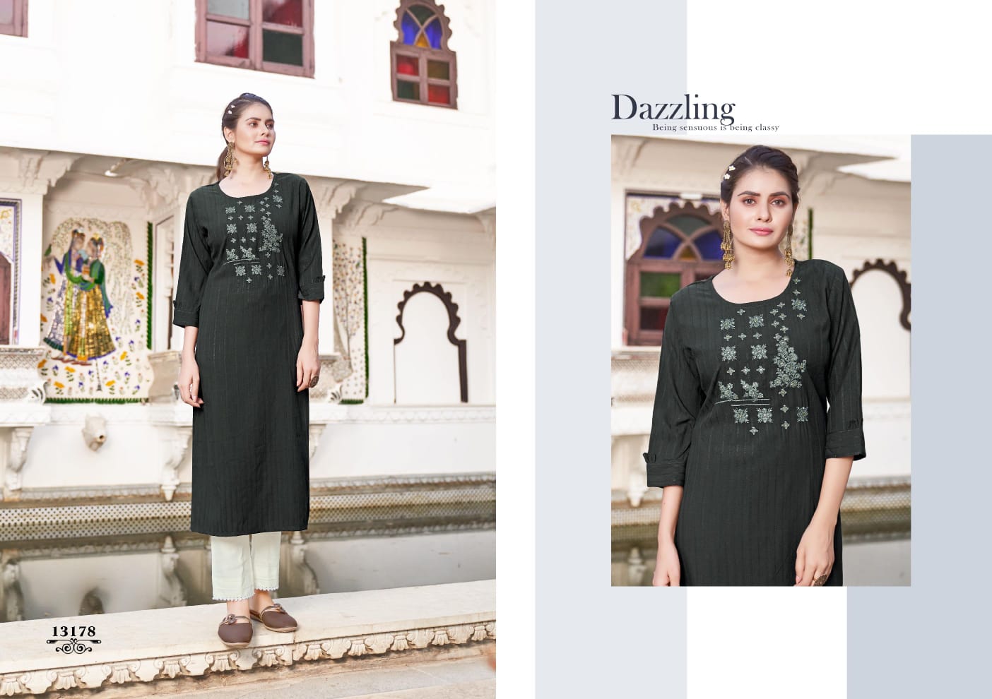 kalaroop by kajree lipton rayon decent embroidary look kurti catalog