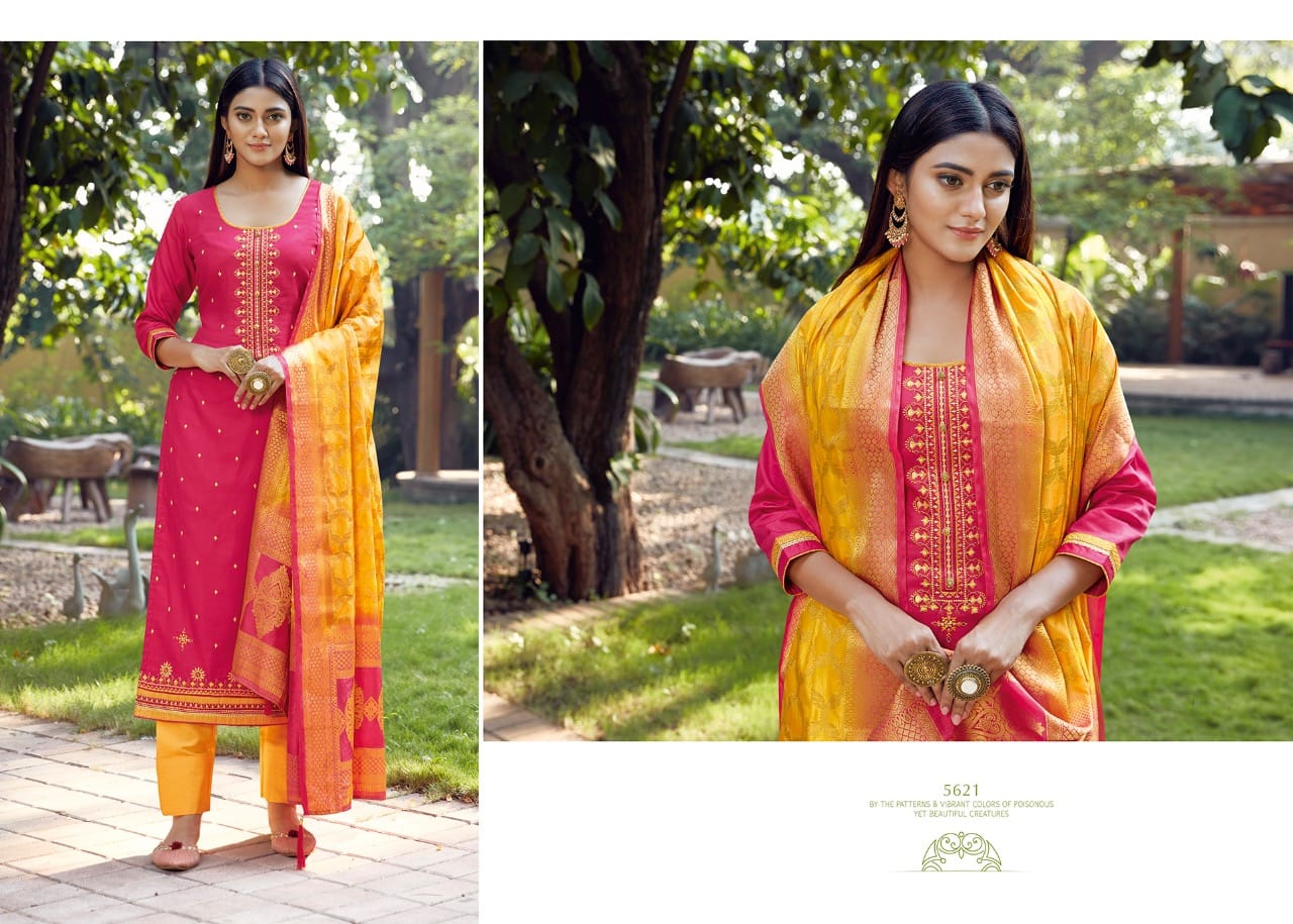 Kessi fabrics Asopalav vol 16 silk attractive embroidary look Salwar suits catalog