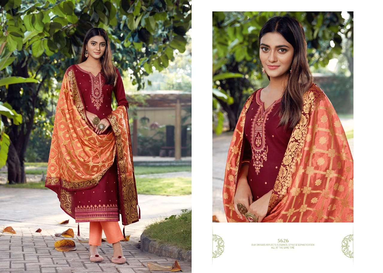 Kessi fabrics Asopalav vol 16 silk attractive embroidary look Salwar suits catalog