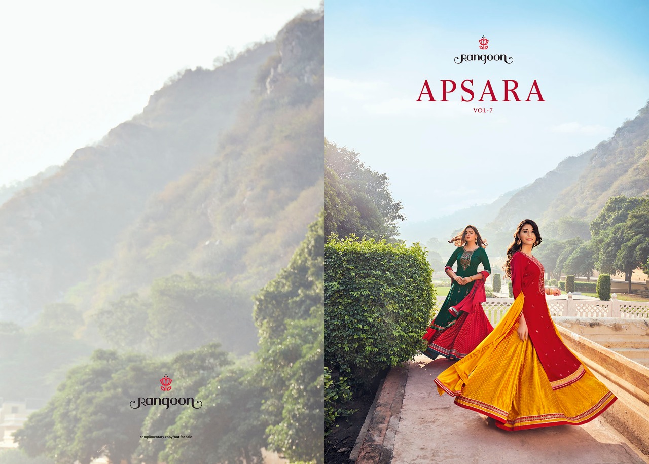 kessi rangoon apsara vol 7 rayon exclusive look top with lahengha and dupatta catalog