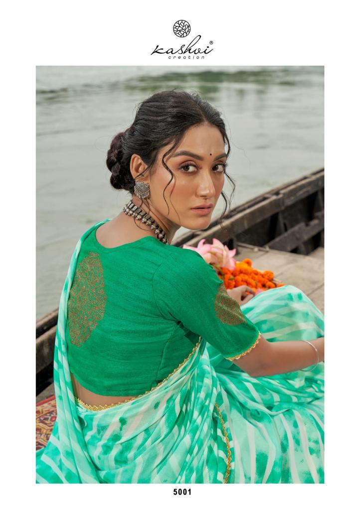 lt kashvi creation alveera moss regal look saree catalog