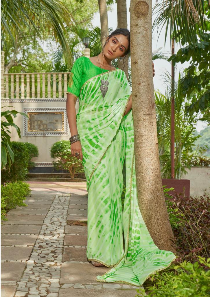 lt kashvi creation alveera moss regal look saree catalog