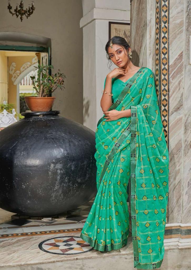 Lt kashvi creation irkal viscose decent look saree catalog