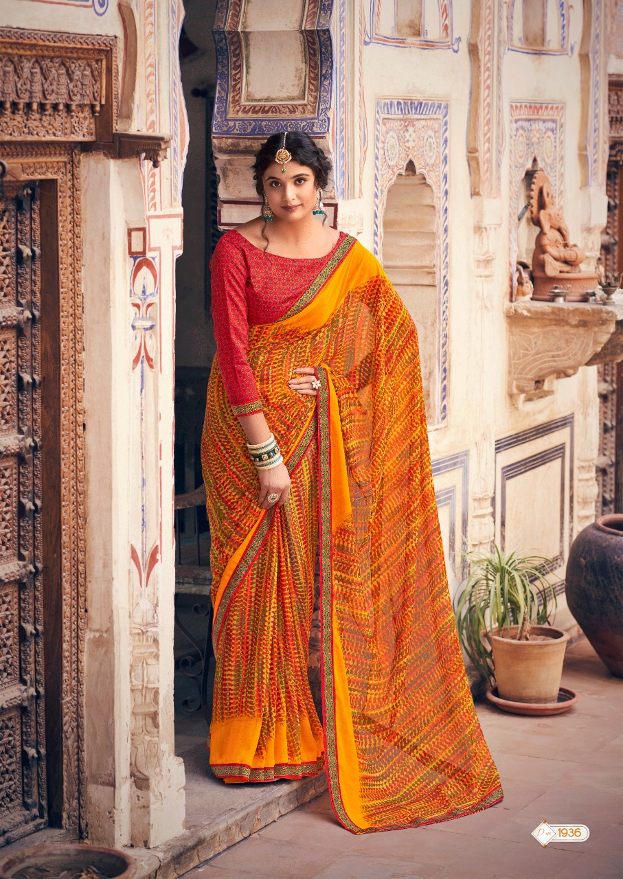 lt kashvi creation minakshi georgette innovative print saree catalog