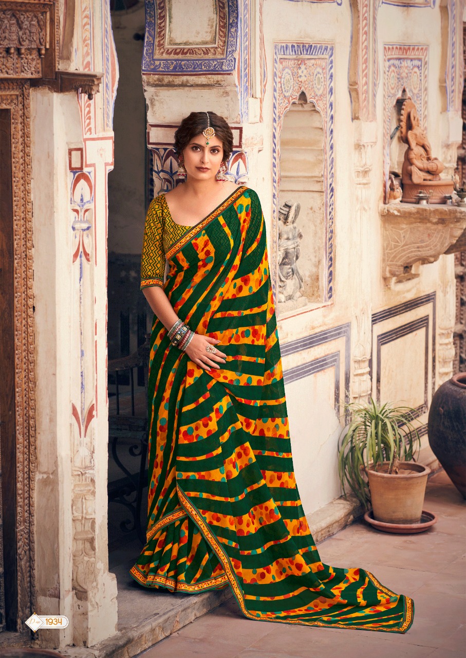 lt kashvi creation minakshi georgette innovative print saree catalog