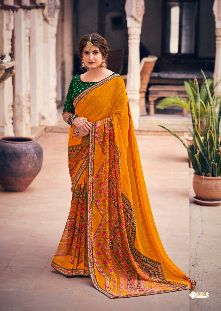 lt kashvi creation minakshi georgette innovative print saree catalog