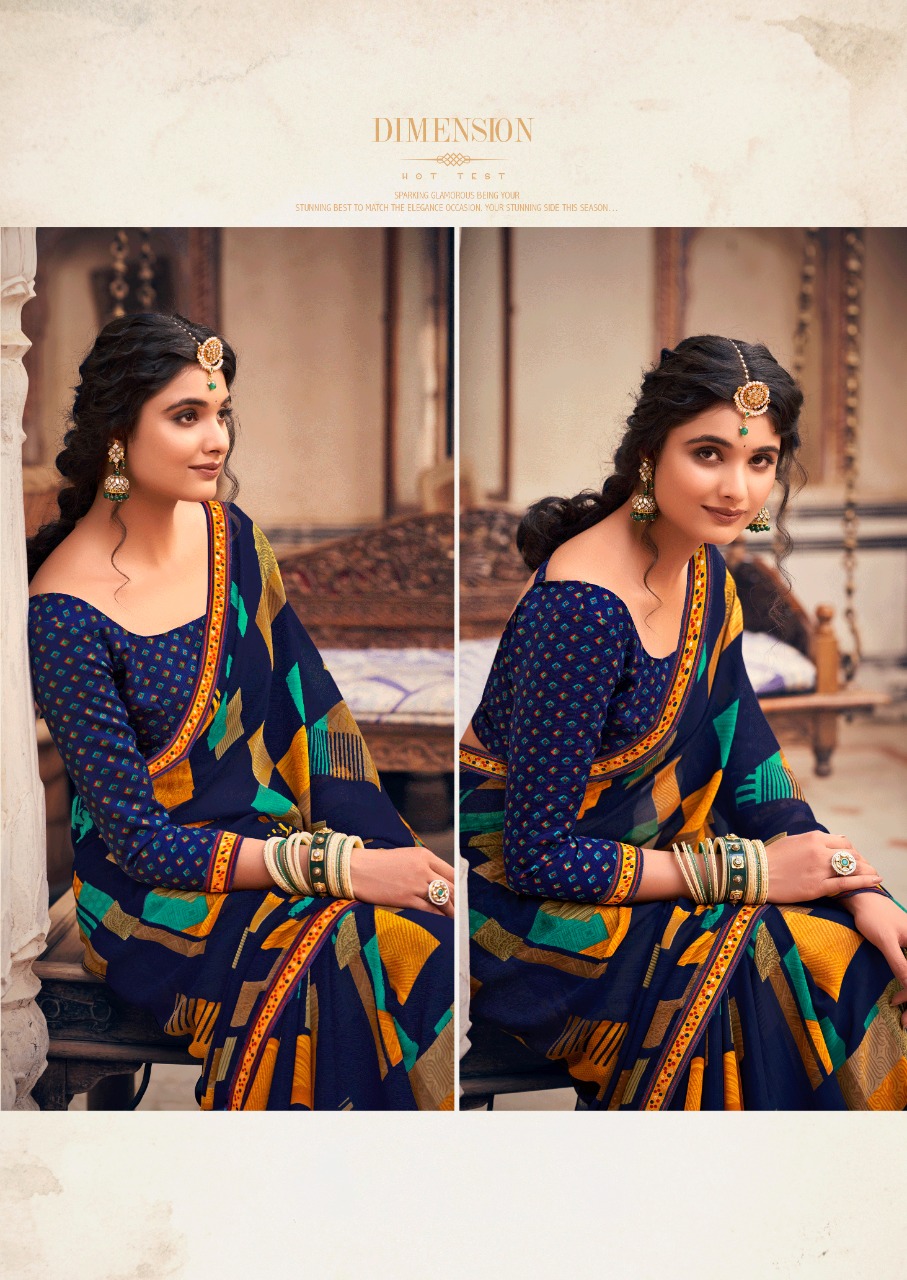 lt kashvi creation minakshi georgette innovative print saree catalog