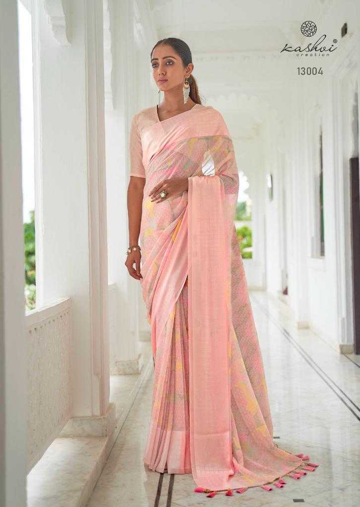 lt kashvi creation saranya georgettedecent look saree catalog