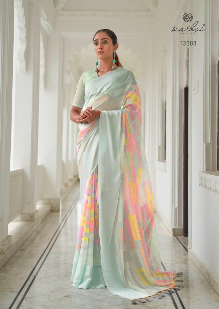 lt kashvi creation saranya georgettedecent look saree catalog