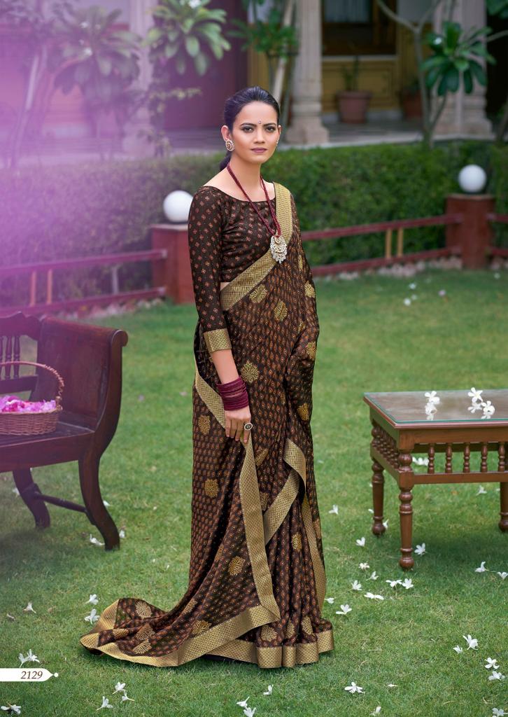 lt saree kashvi creation black Moss aashvi silk graceful print saree catalog