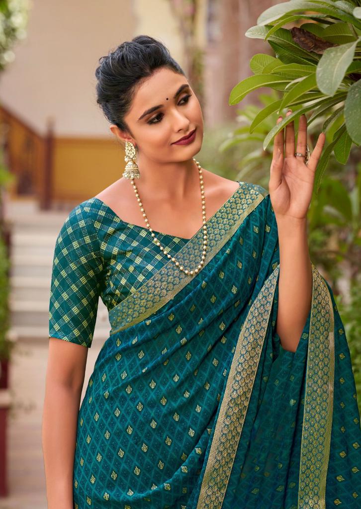 lt saree kashvi creation dhriti georgette innovative print saree catalog