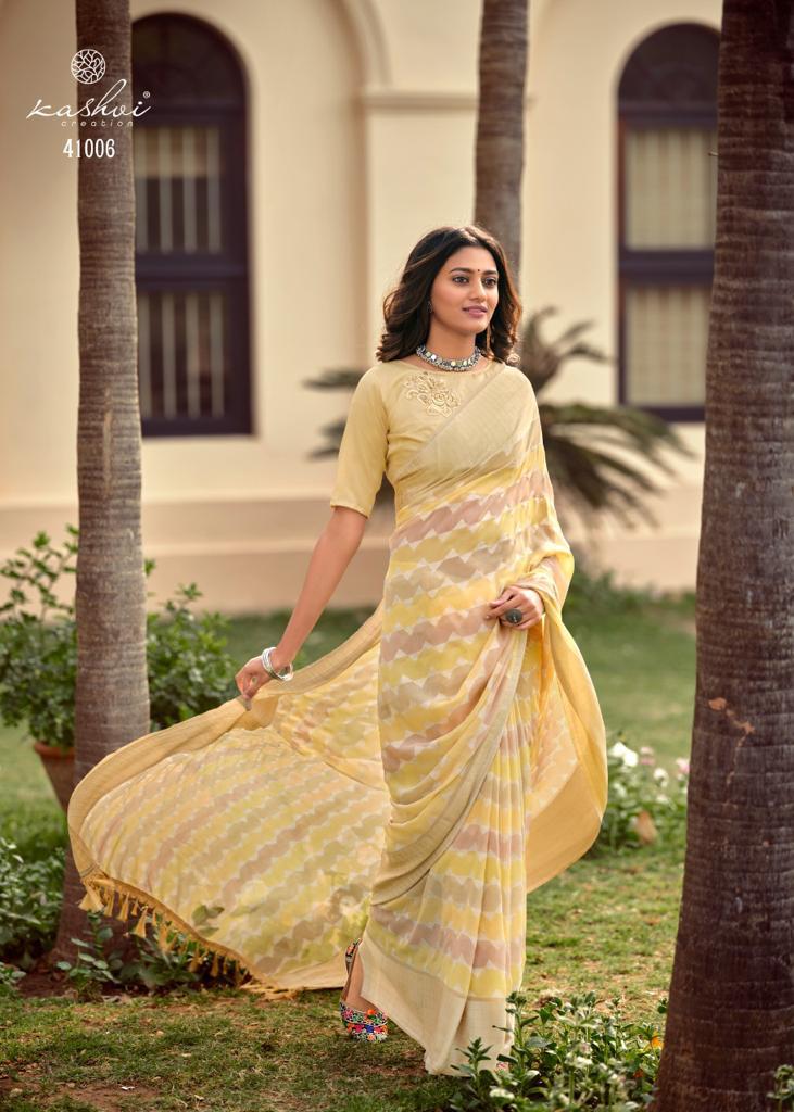 lt saree kashvi creation shlok georgette innovative print saree catalog