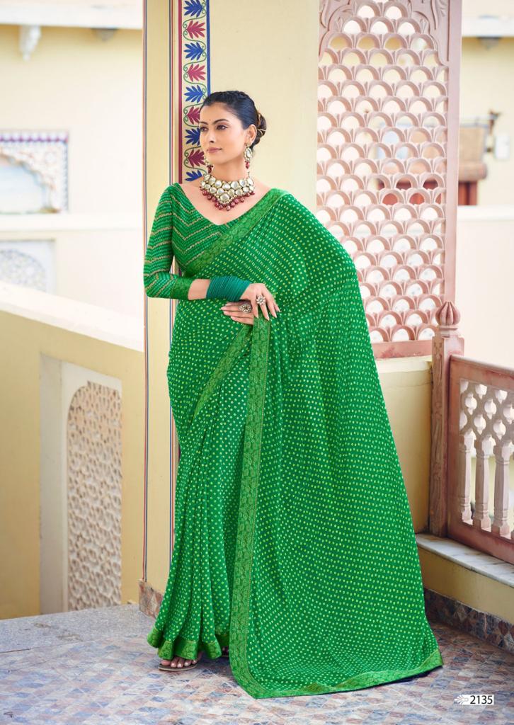 lt saree kashvi creation yamuna Moss candy graceful print saree catalog