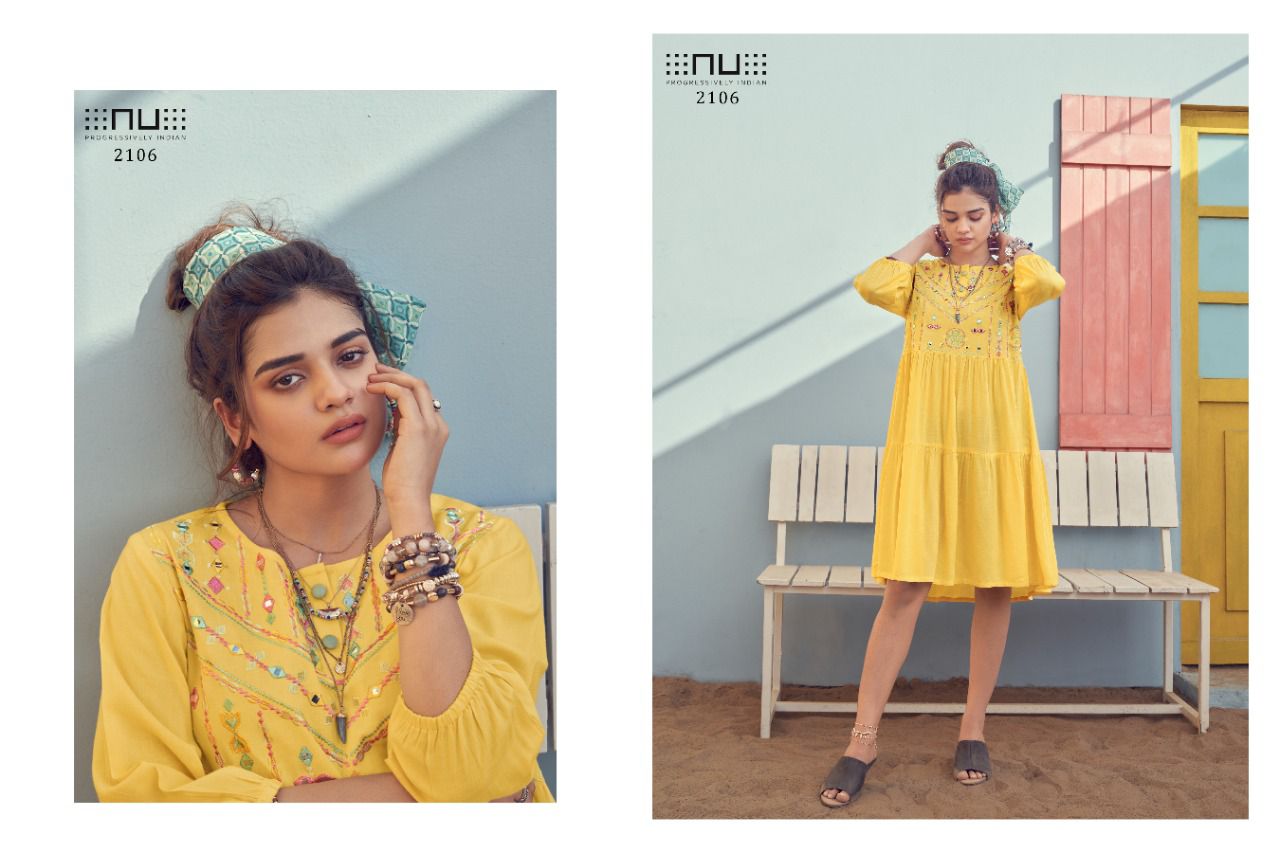 nu VOL 21 rayon classic trendy look kurti catalog