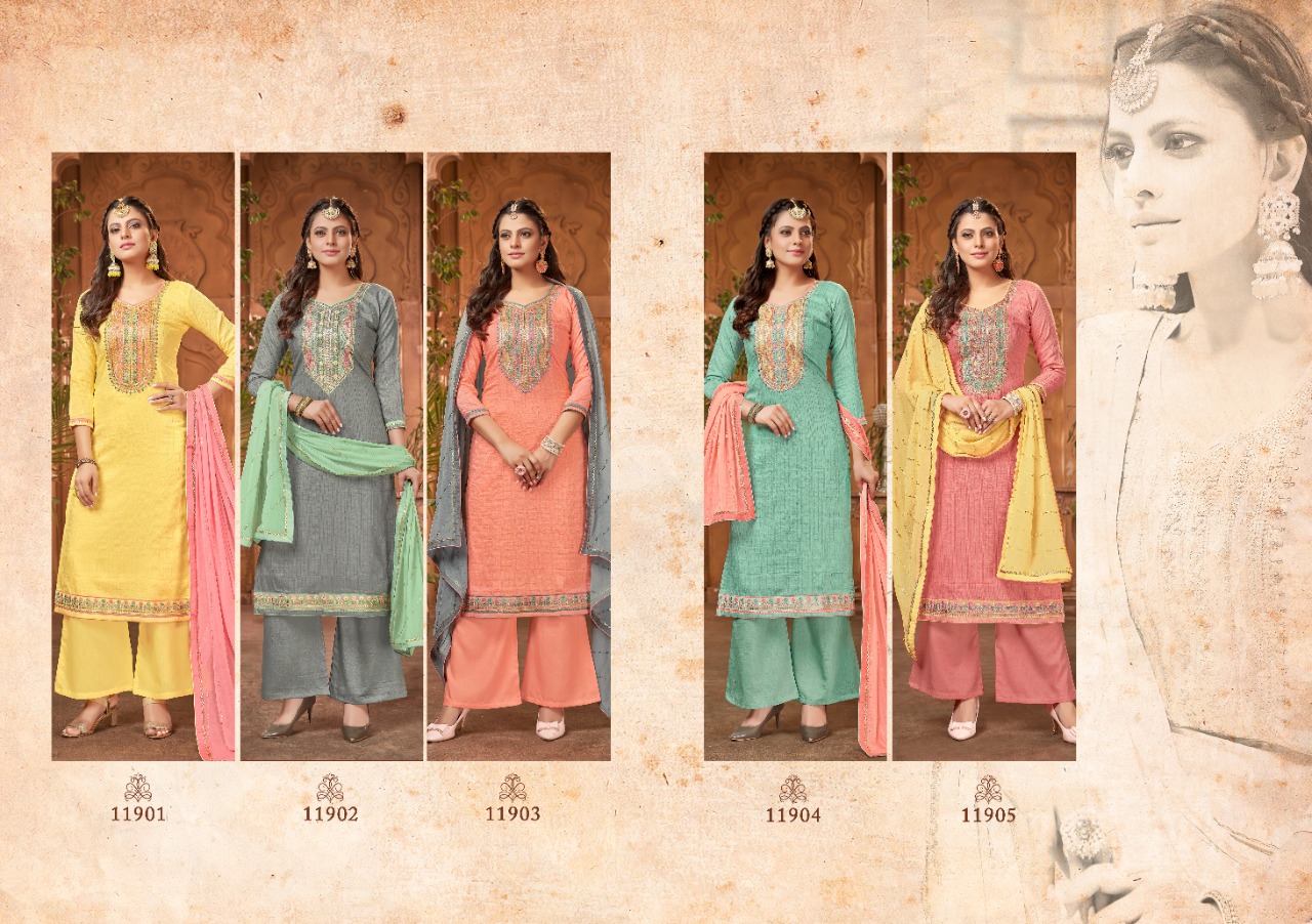 panch ratna twinkal parampara astonishing salwar suit catalog