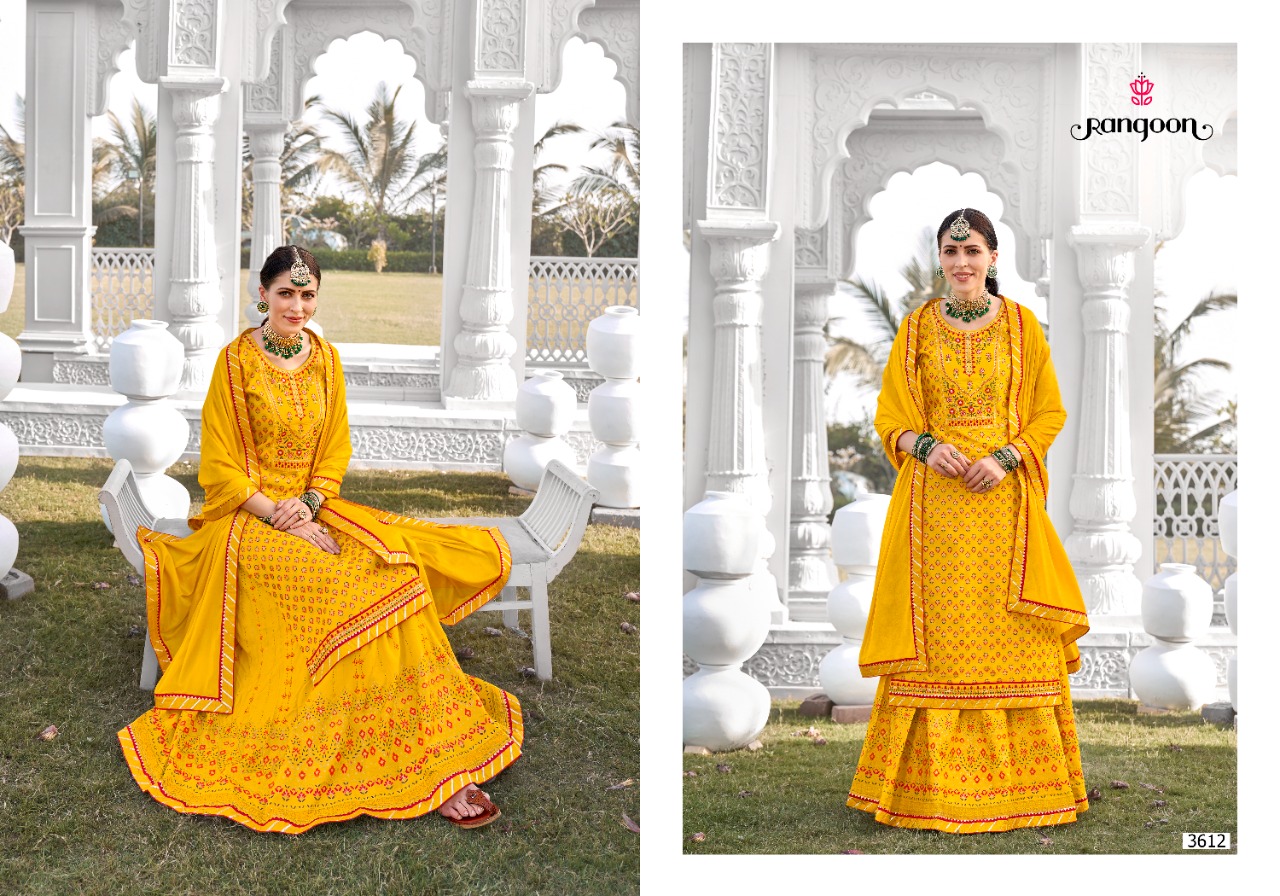 rangoon patrani rayon new and modern style top with lehengha and dupatta catalog