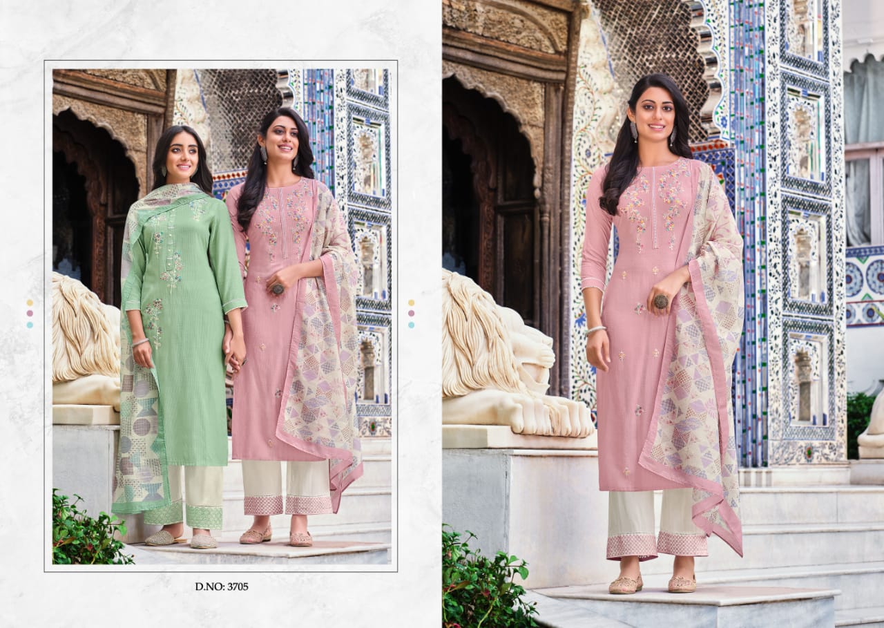 rangoon saheli naylon viscose gorgeous look top bottom with dupatta catalog