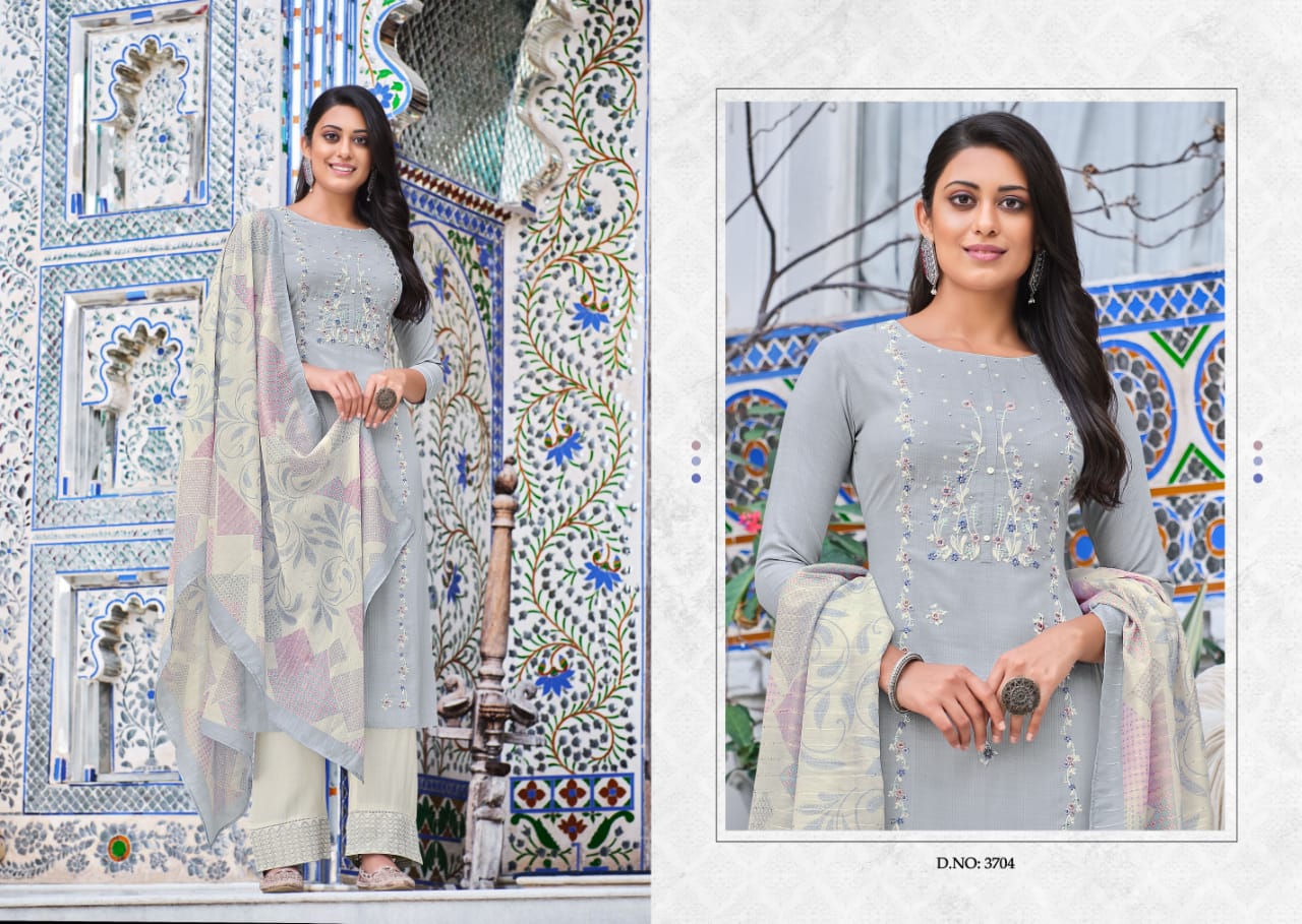 rangoon saheli naylon viscose gorgeous look top bottom with dupatta catalog