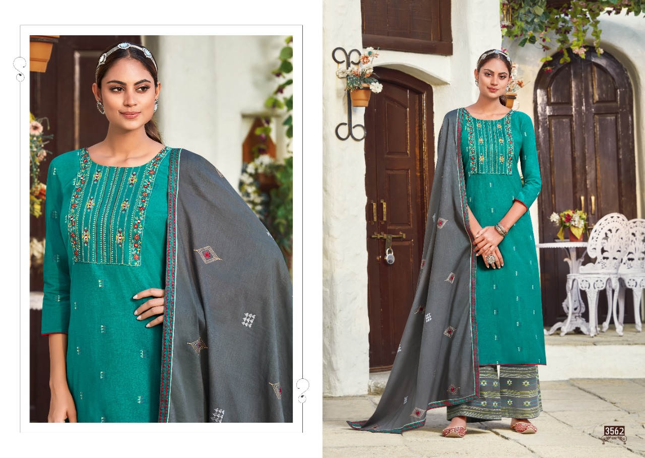 rangoon tasveer cotton attractive top bottom with dupatta catalog