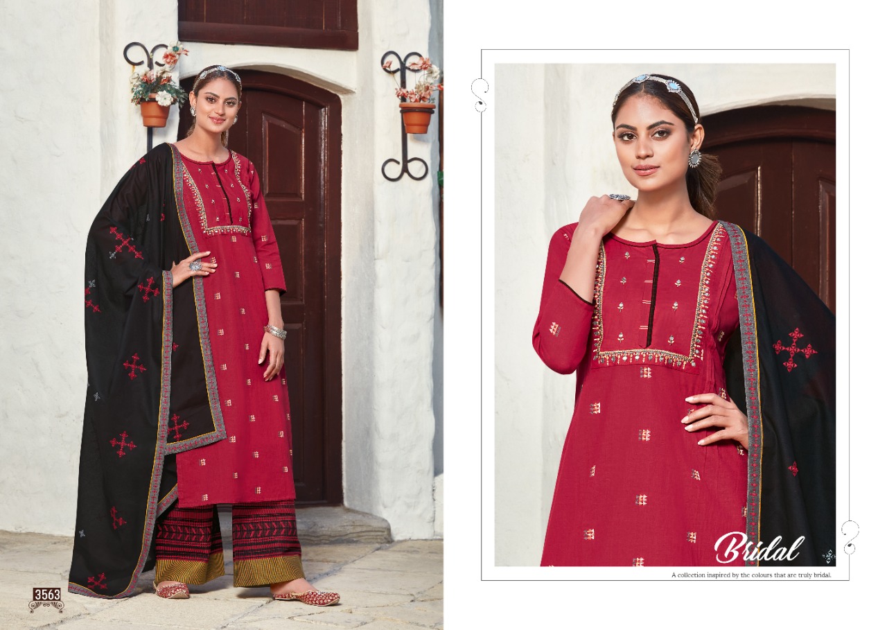 rangoon tasveer cotton attractive top bottom with dupatta catalog