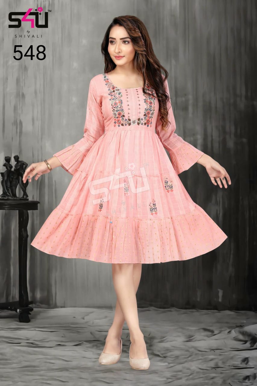 s4u d no 548 fancy attractive kurti size set