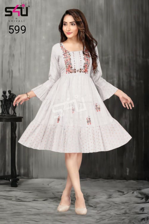 s4u  599 fancy classic trendy look kurti size set