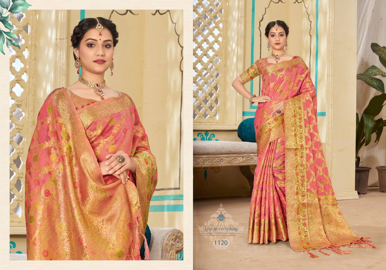 sangam print avantika organza gorgeous look saree catalog