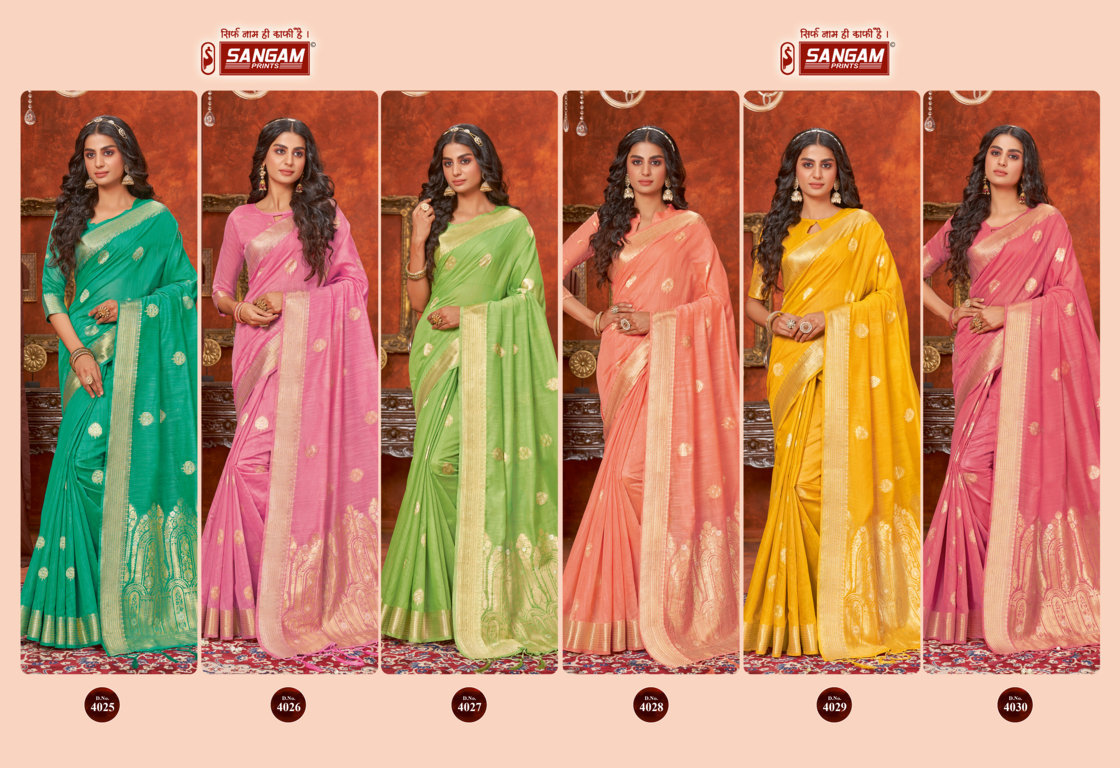 sangam print bluemoon cotton authentic fabric saree catalog