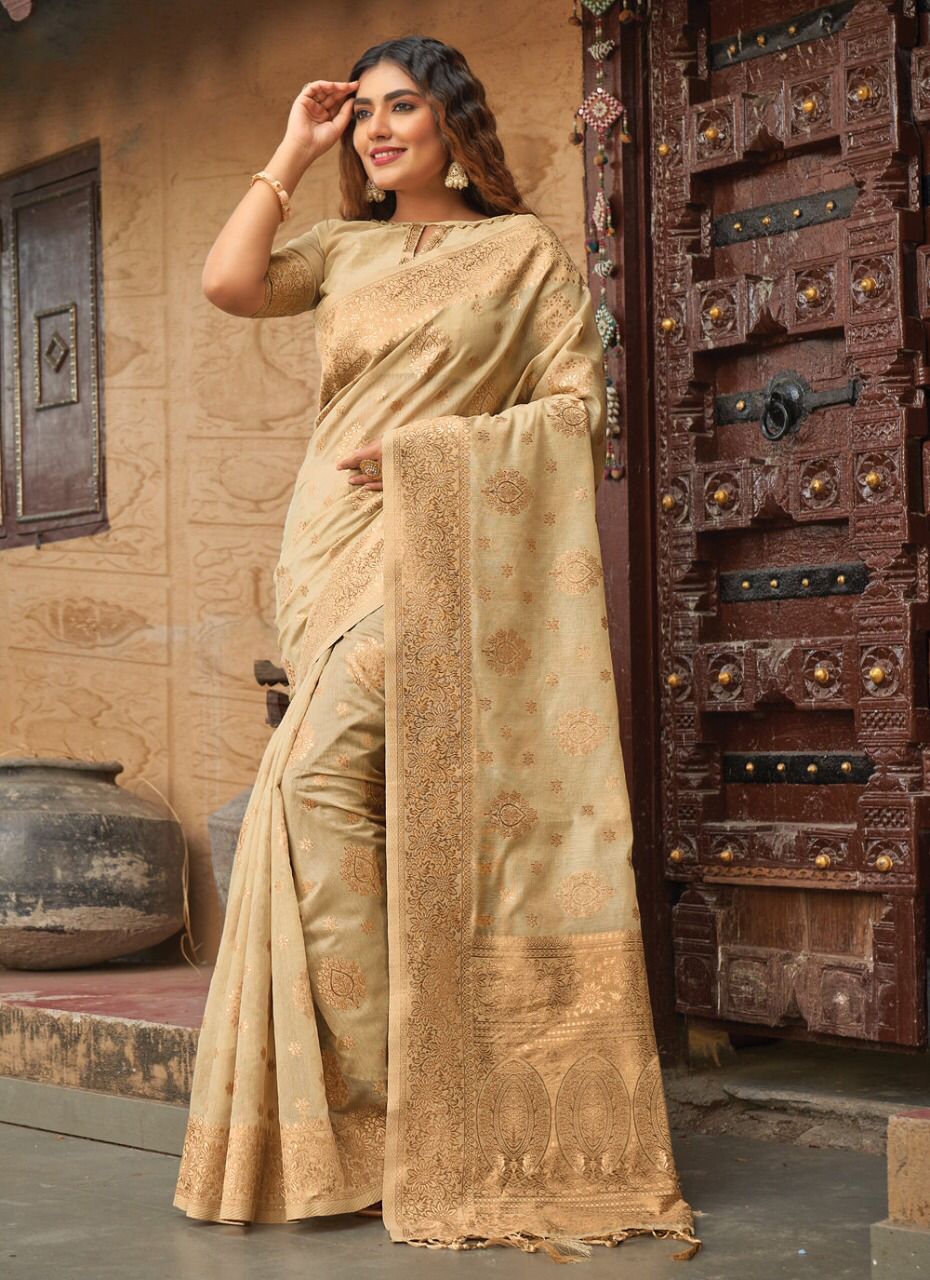 sangam print hastkala cotton authentic fabric saree catalog