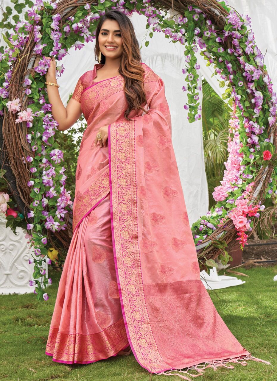 sangam print jugnoo organza gorgeous look saree catalog