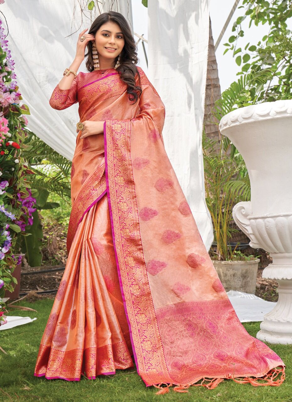 sangam print jugnoo organza gorgeous look saree catalog