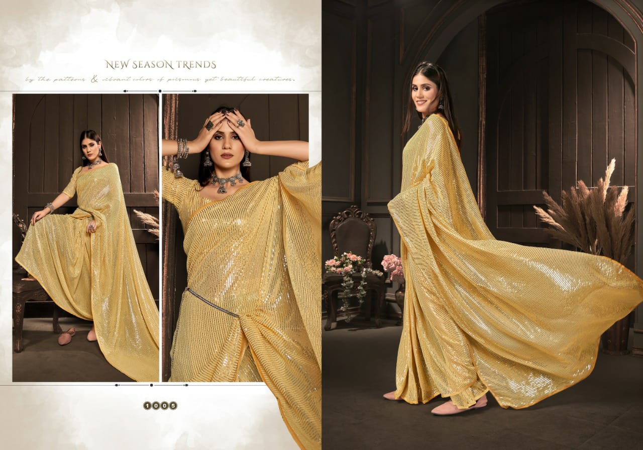 saroj saree chitchor vol 3 georgette gorgous look saree catalog