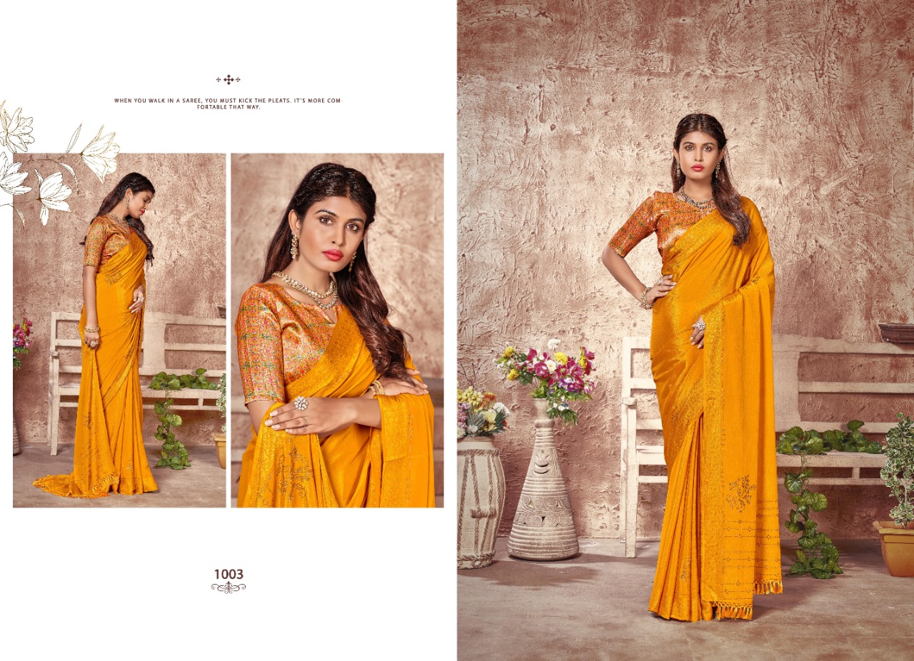 saroj saree Mantraa silk elegant look saree catalog
