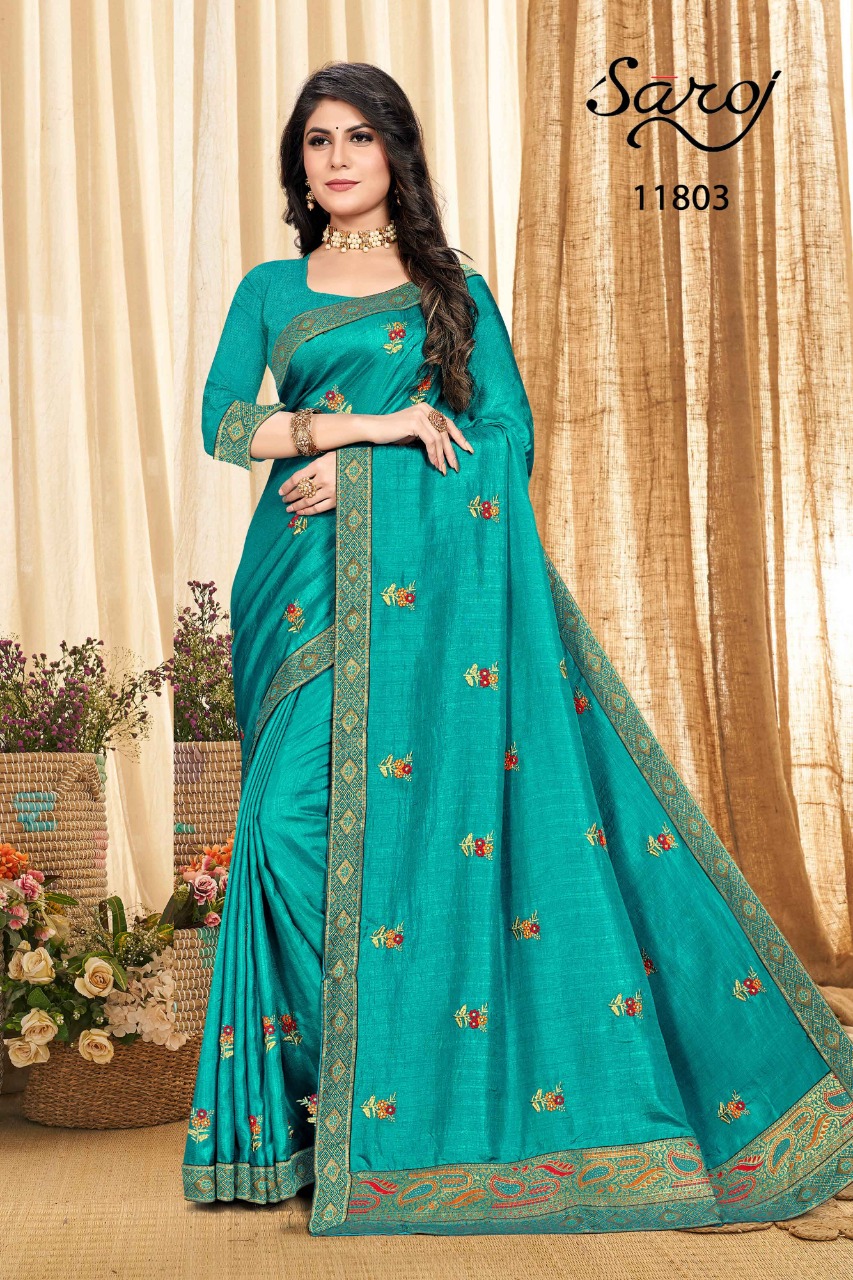 saroj saree samriddhi vol 1 silk regal look saree catalog