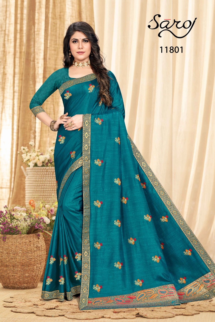 saroj saree samriddhi vol 1 silk regal look saree catalog