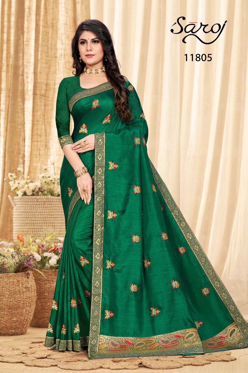 saroj saree samriddhi vol 1 silk regal look saree catalog