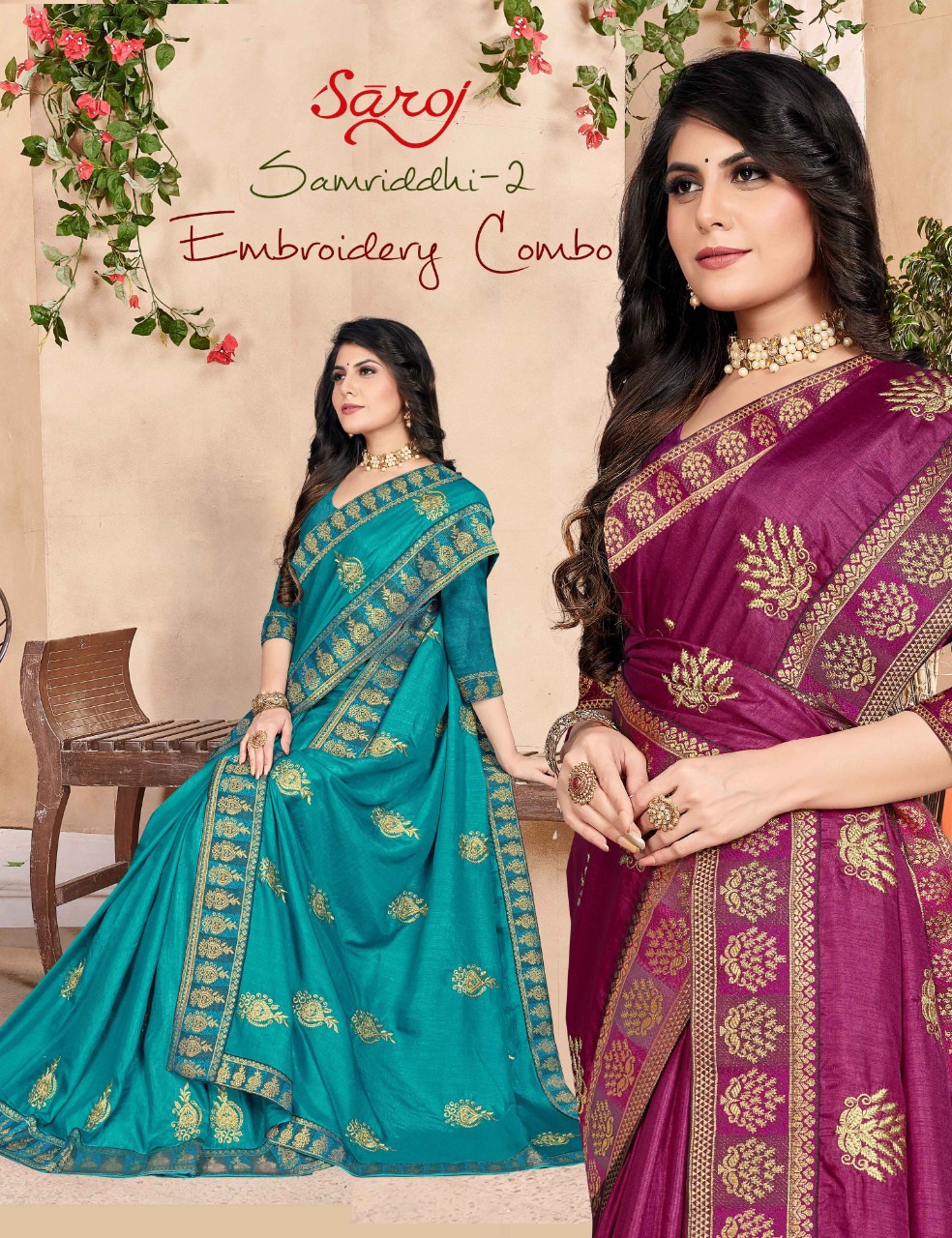 saroj saree samriddhi vol 2 silk gorgeous  look saree catalog