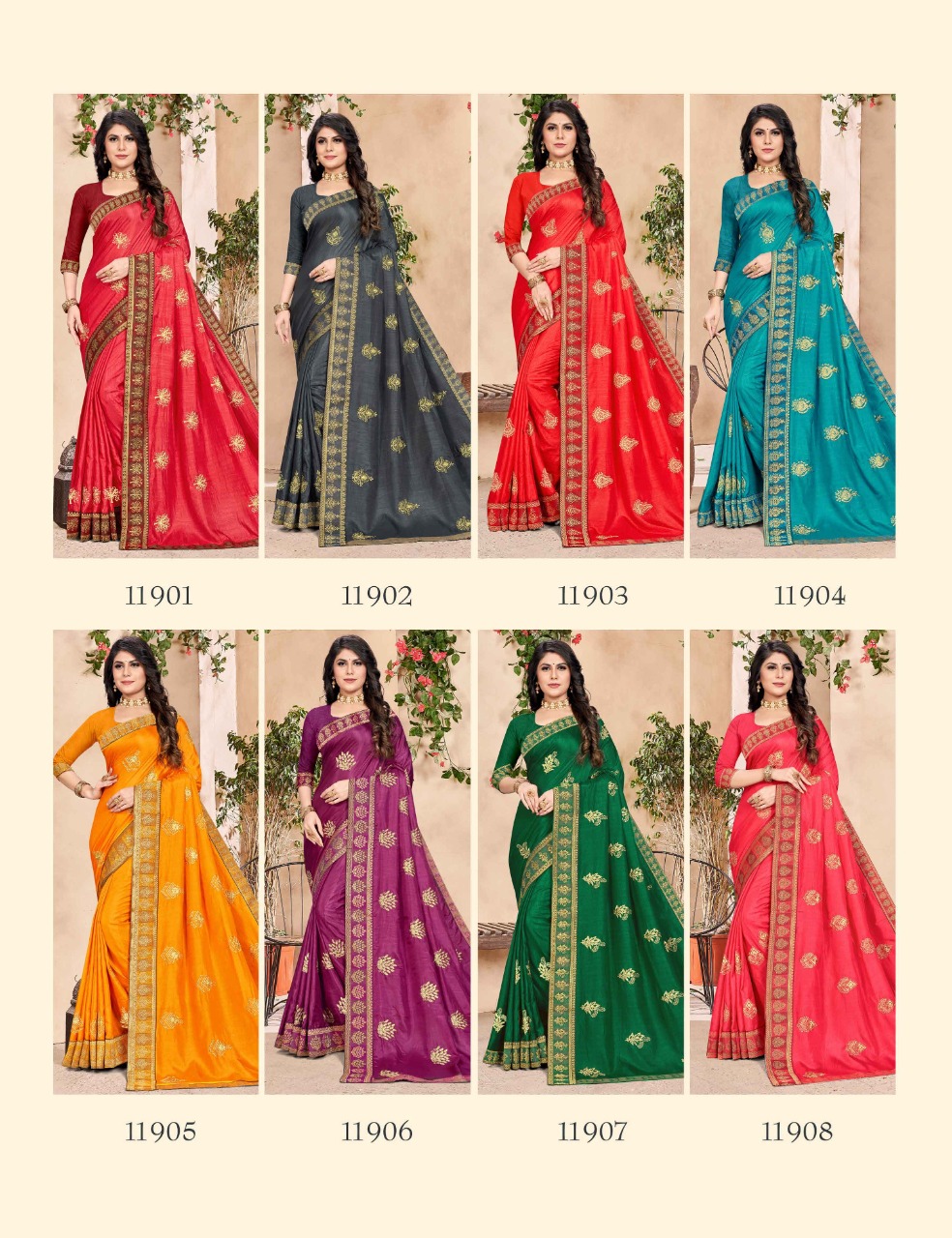 saroj saree samriddhi vol 2 silk gorgeous  look saree catalog