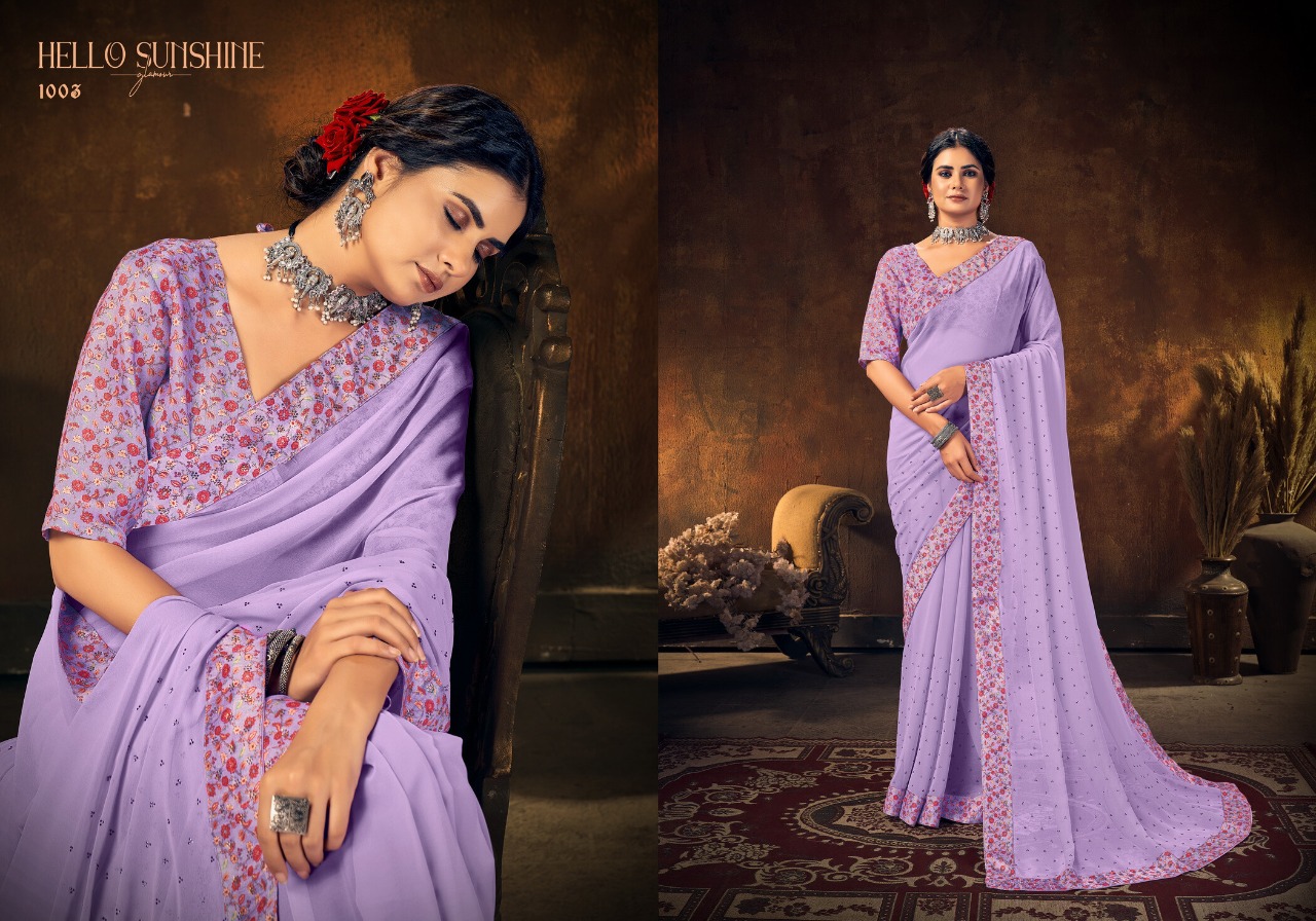 saroj saree ziyaa  georgette gorgeous look saree catalog