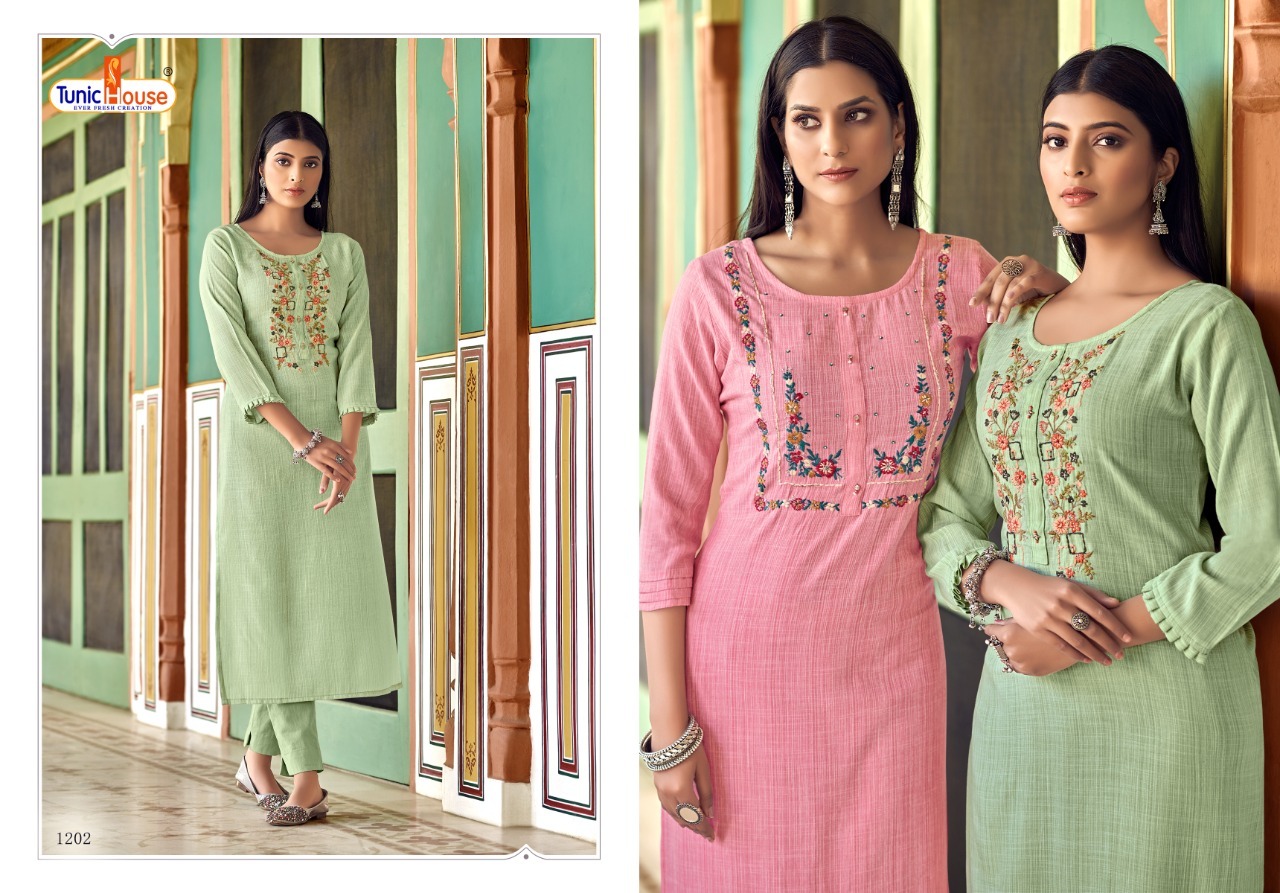 Tunic house cloud rayon graceful look kurti catalog