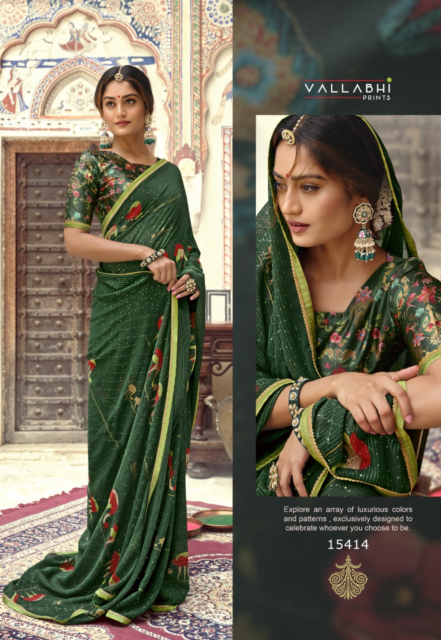 vallabhi print atrangi vol 2 georgette attractive look saree catalog