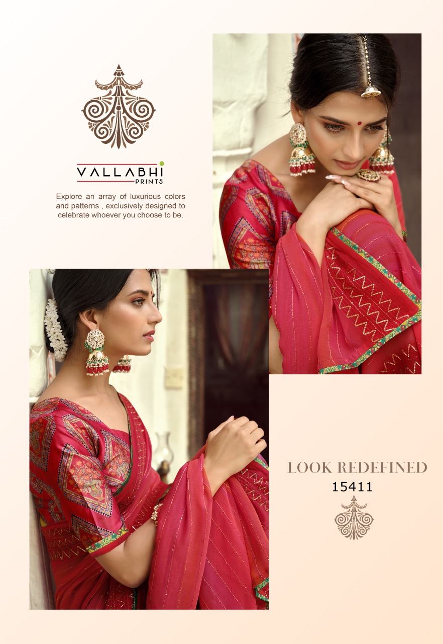 vallabhi print atrangi vol 2 georgette attractive look saree catalog