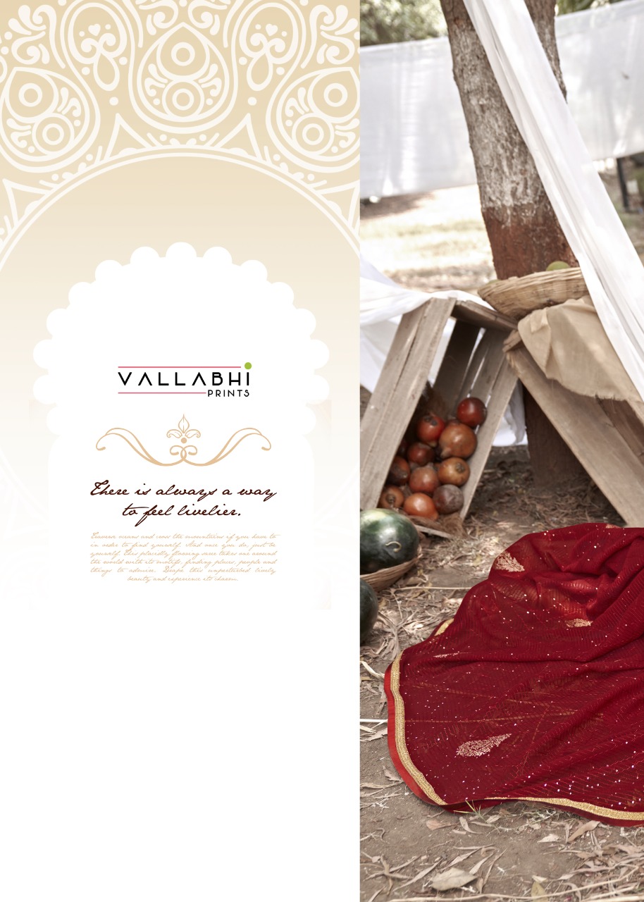 vallabhi print chaiya chaiya Krochet astonishing look saree catalog