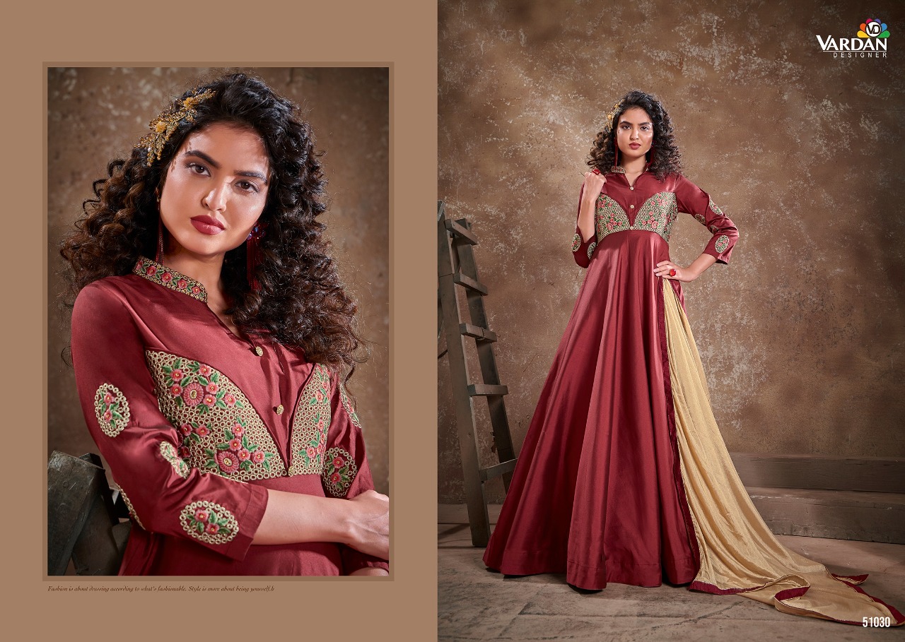 vardan designer apsara vol 2 silk innovative look kurti with dupatta catalog